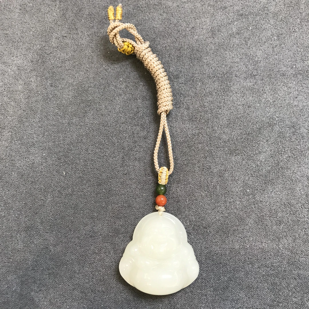 【欣妈珠宝】羊脂白玉和田玉佛公吊坠#5934（多样性发一）