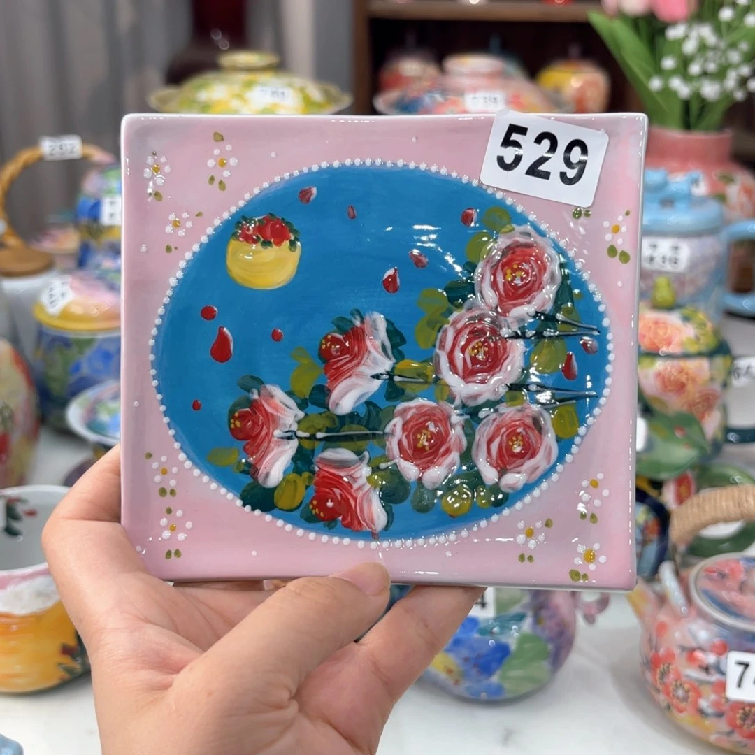 景德镇手绘高温釉下彩陶瓷茶具