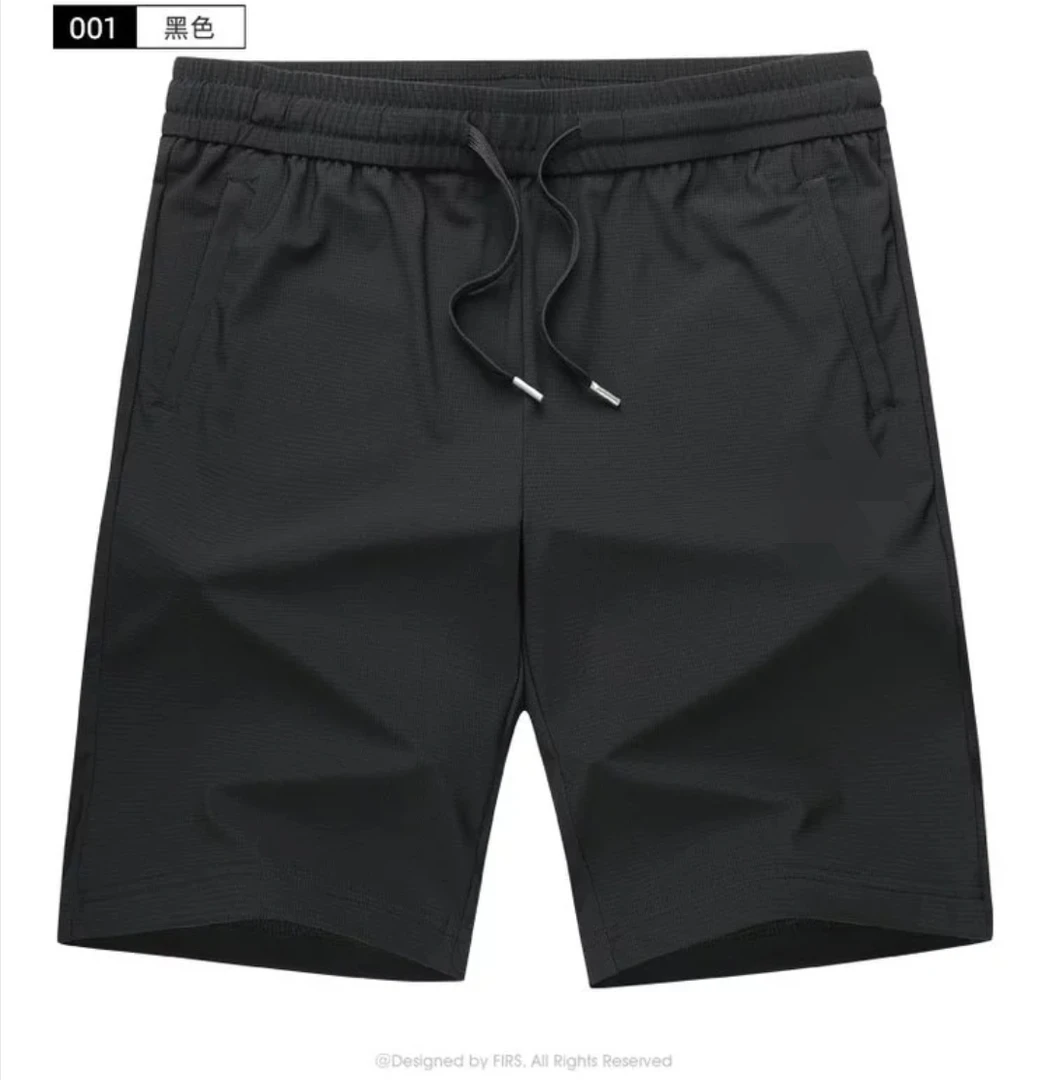 夏季男士四面弹男短裤薄款七分爆冰丝短裤宽松潮流休闲裤