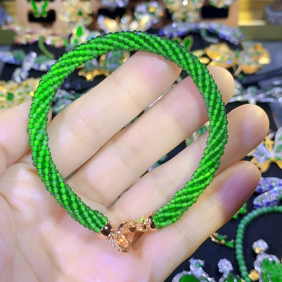 颈饰合金翡翠天然翡翠