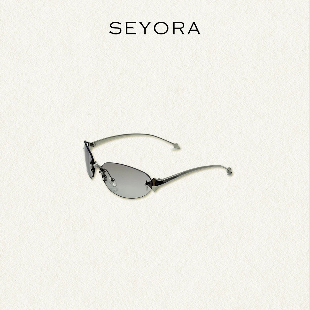 Seyora【星星】复古时尚椭圆形潮流眼镜 O30881SY51