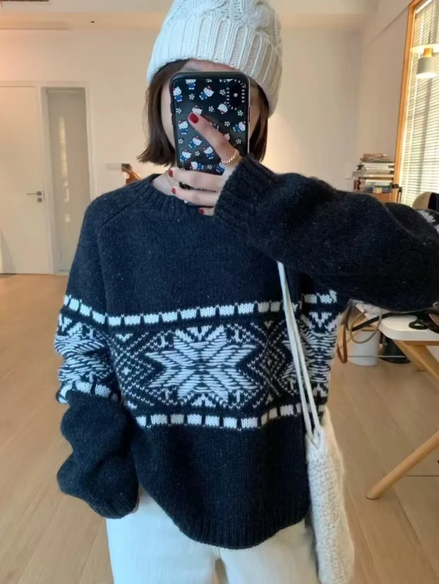【新号宠粉】甄选高品质加厚羊毛羊绒重工套头毛衣