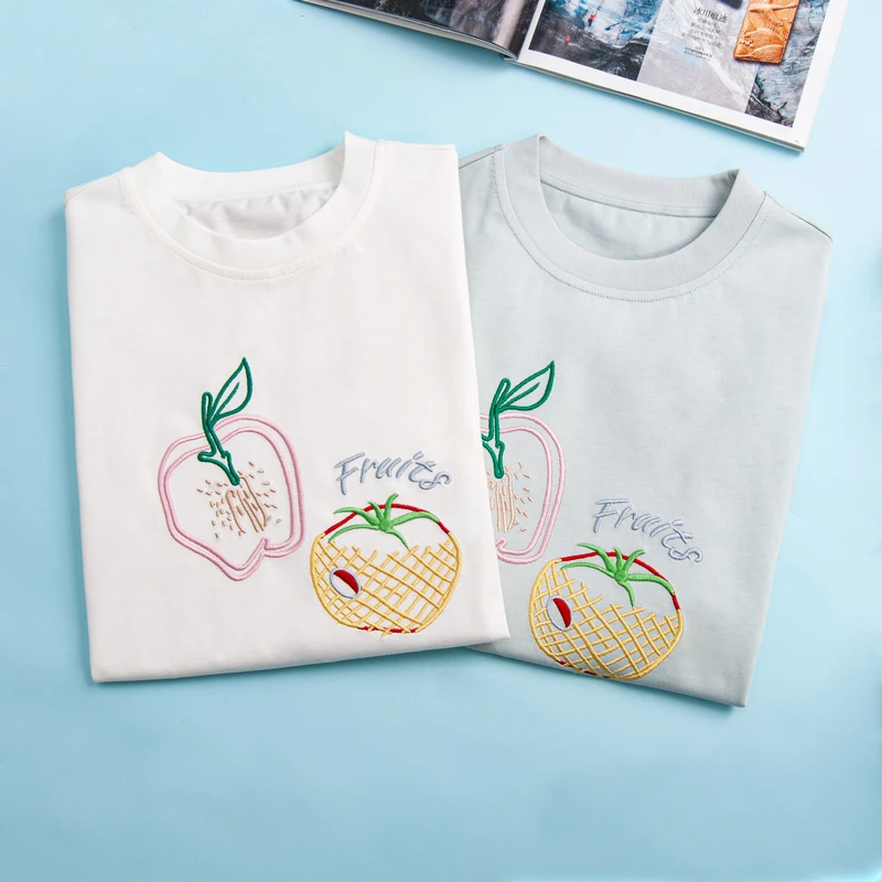 1890女童短袖T恤儿童品质独特洋气时髦大童女孩夏季宽松休闲印花T