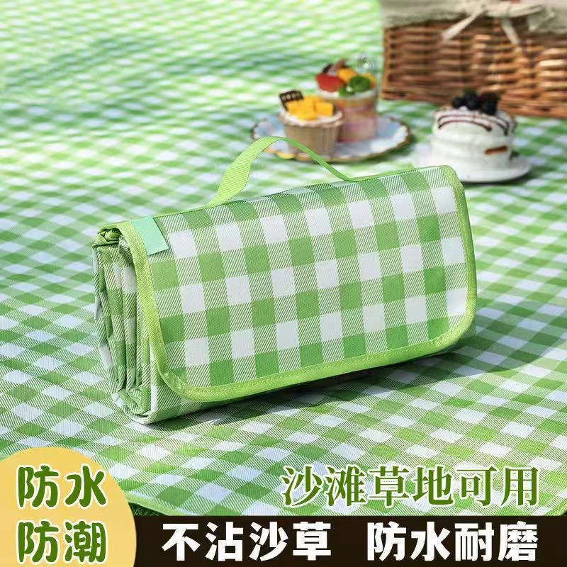 野餐垫防潮垫加厚户外露营野餐装备防水便携春游郊游可折叠野餐布