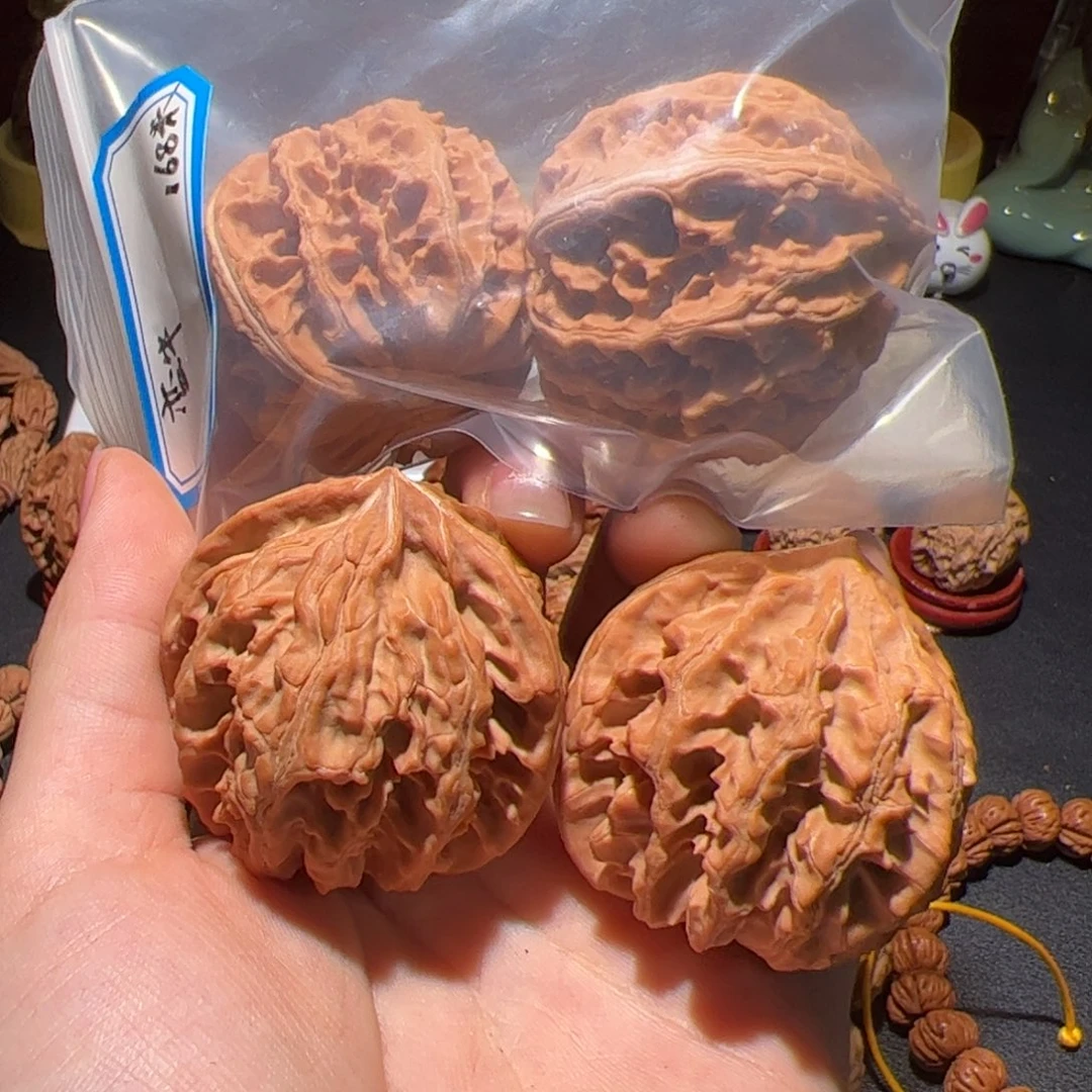 文玩核桃把件?****イ蛮牛2对