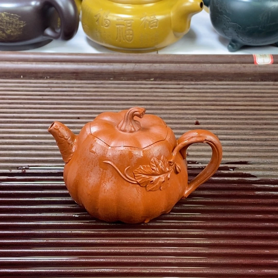 茶壶紫砂白14 南瓜