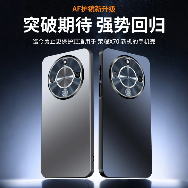 电镀哑光磨砂适用于荣耀X70/x60pro手机壳镜头全包防摔轻奢简约