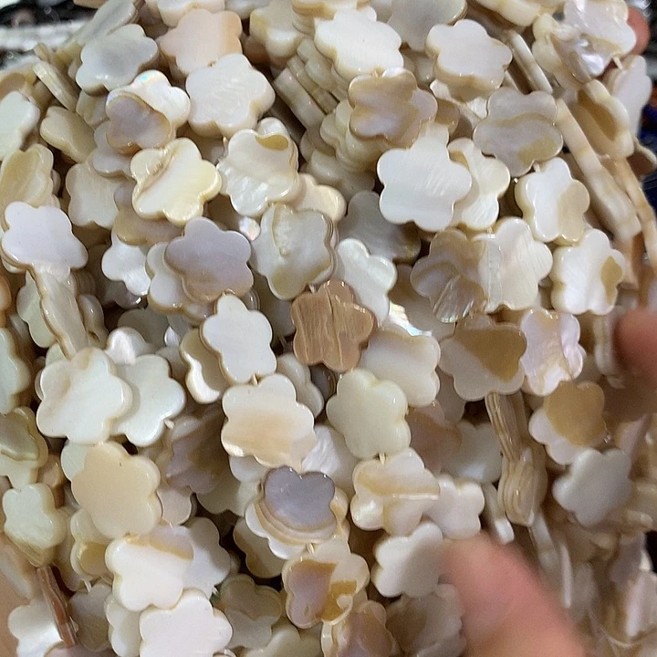 2条15mm花皮贝壳五瓣花