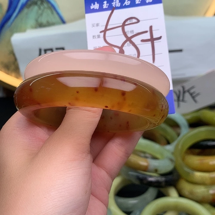 命***$蛇纹石玉未镶嵌手镯