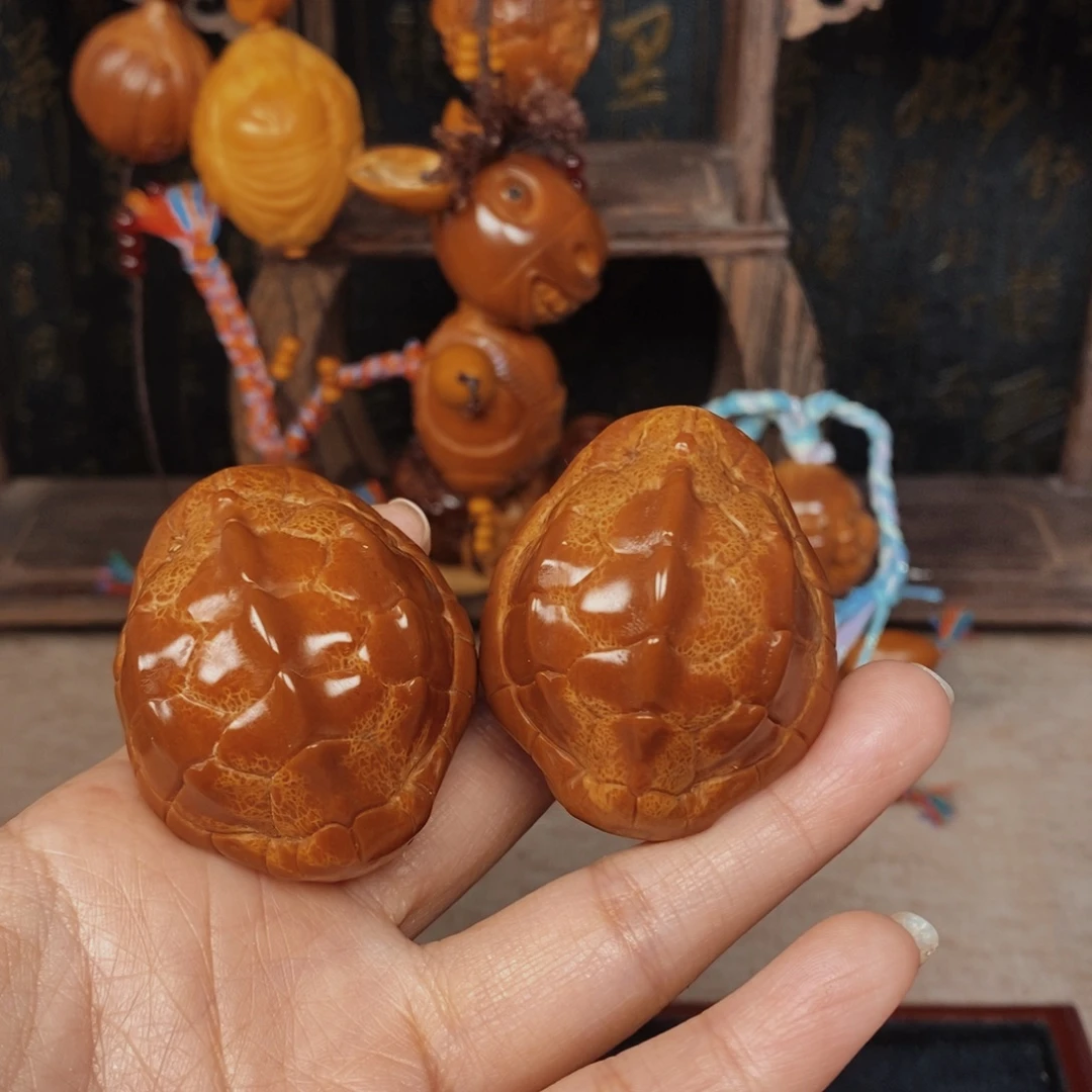 帝***眸橄榄核手串/手链富甲一对00666