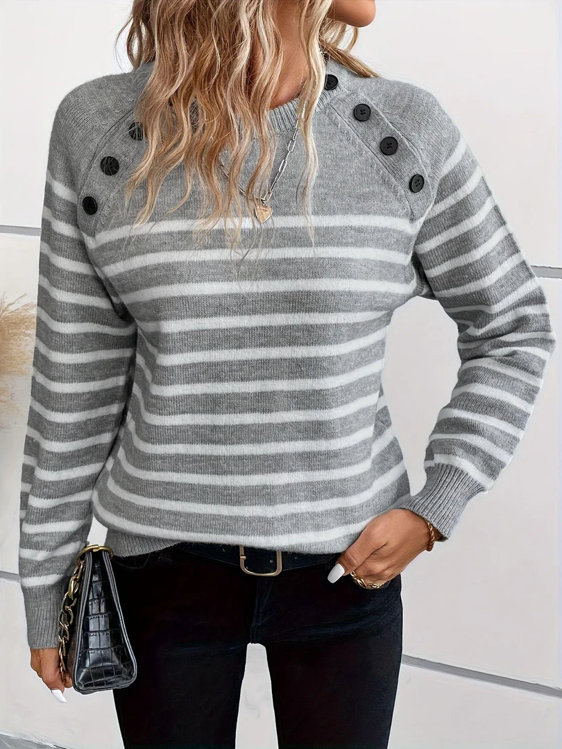 跨境尾单全店亏本清！毛衣          KS066宽松女士羊毛衫套头