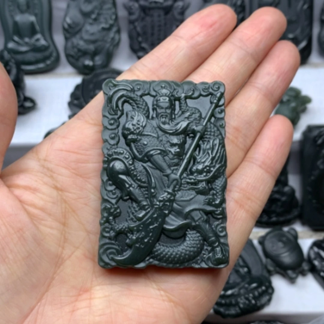 【闪购商品】颈饰未镶嵌和田玉双面雕刻