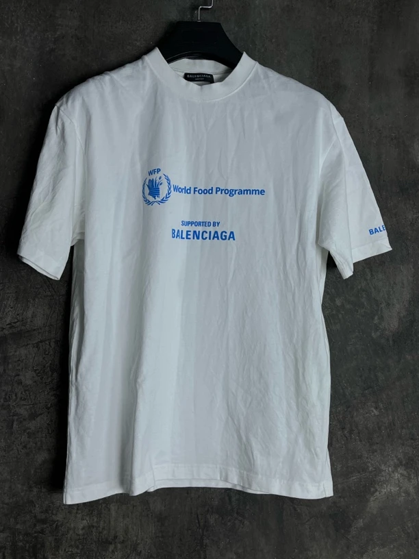 全新未使用 Balenciaga/巴黎世家 XS码*1/WFP联名白色短袖/03542