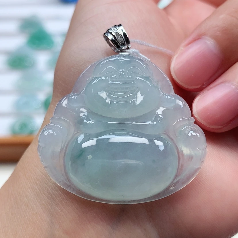 【闪购商品】翡翠18K金镶嵌吊坠(赠链)