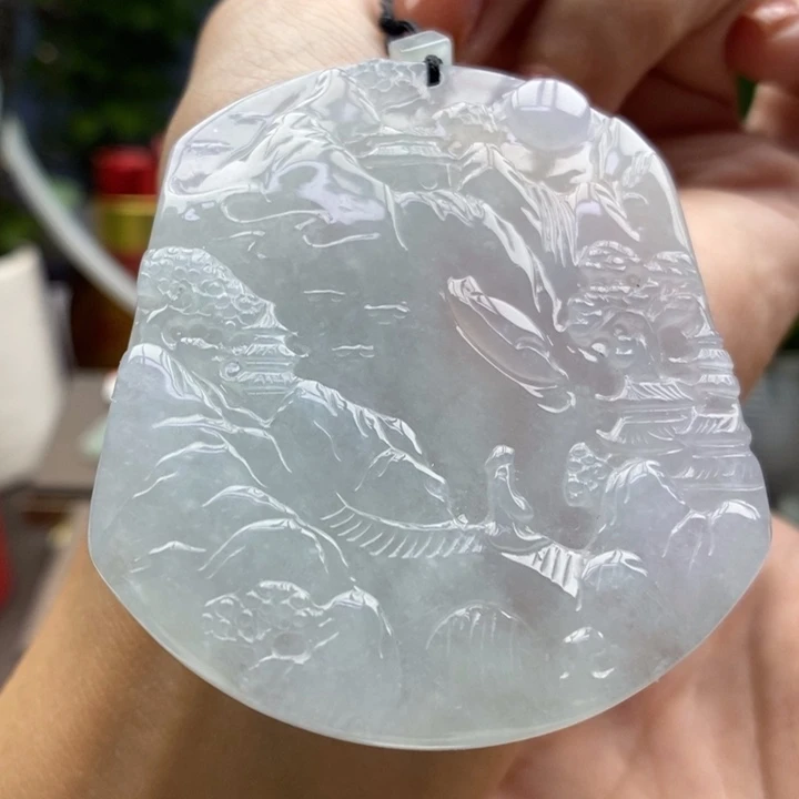 翡翠未镶嵌颈饰吊坠63