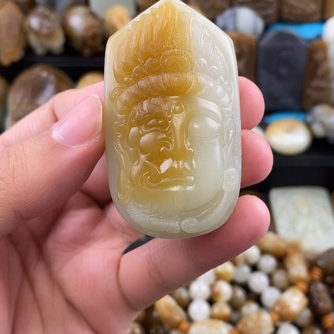 和田玉未镶嵌挂件