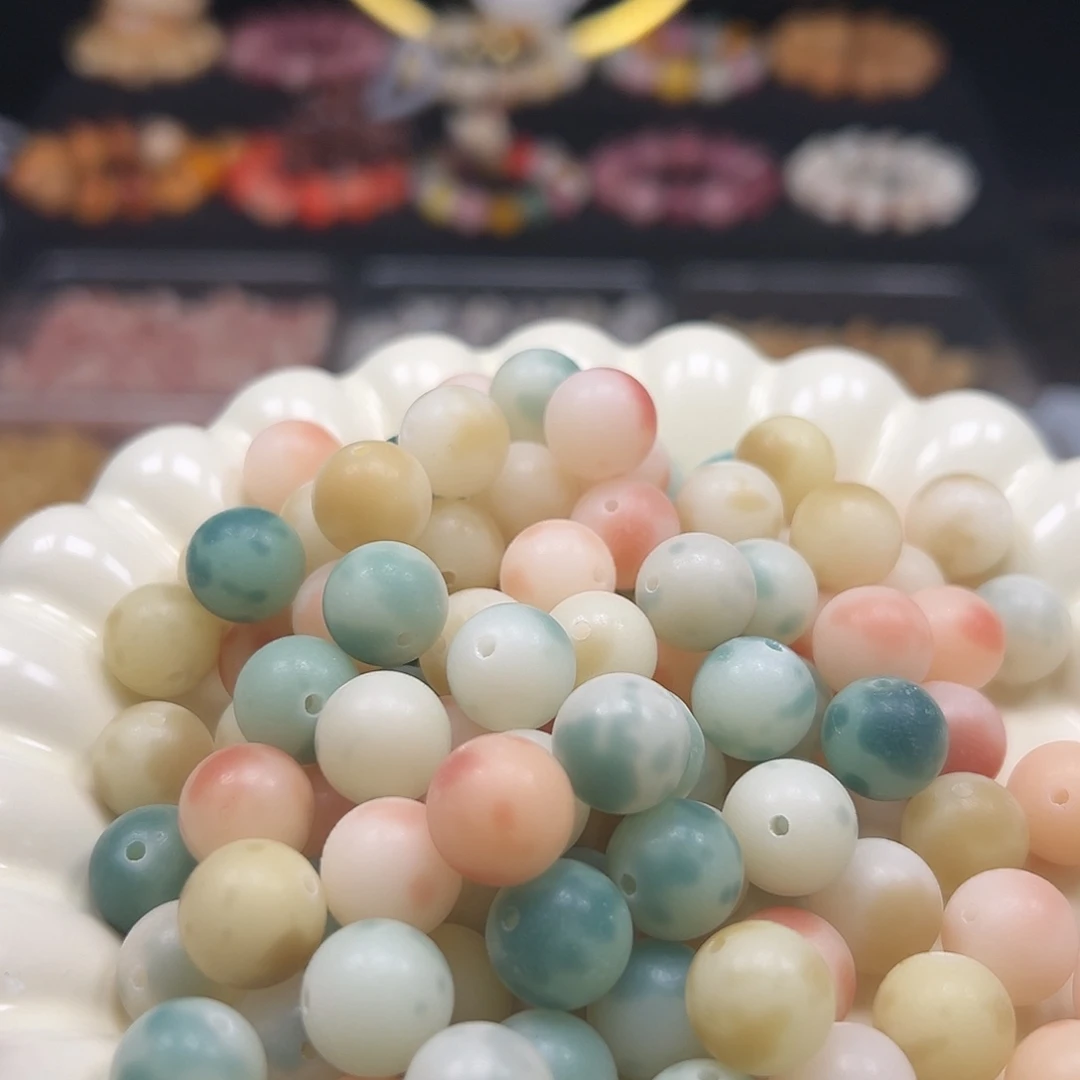 菩提根/象牙果手串卡12非料花皮圆500颗