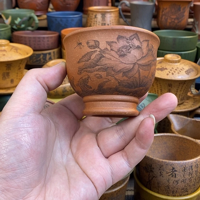 【闪购商品】紫砂杯子宜兴全手工紫砂杯