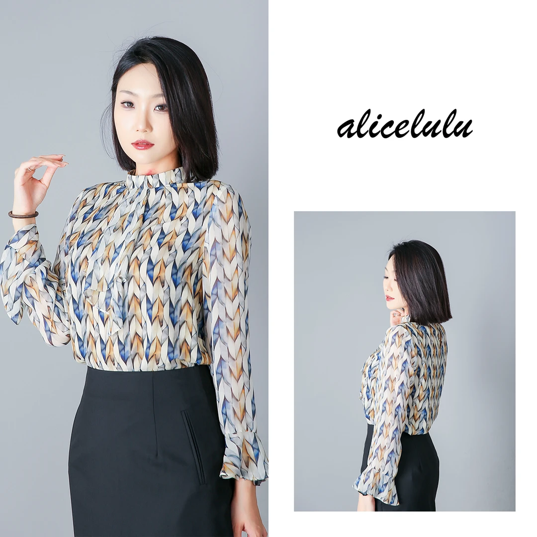 1 ALICE 金色华梦衬衫 优雅轻盈 洋气百搭 S2138995E