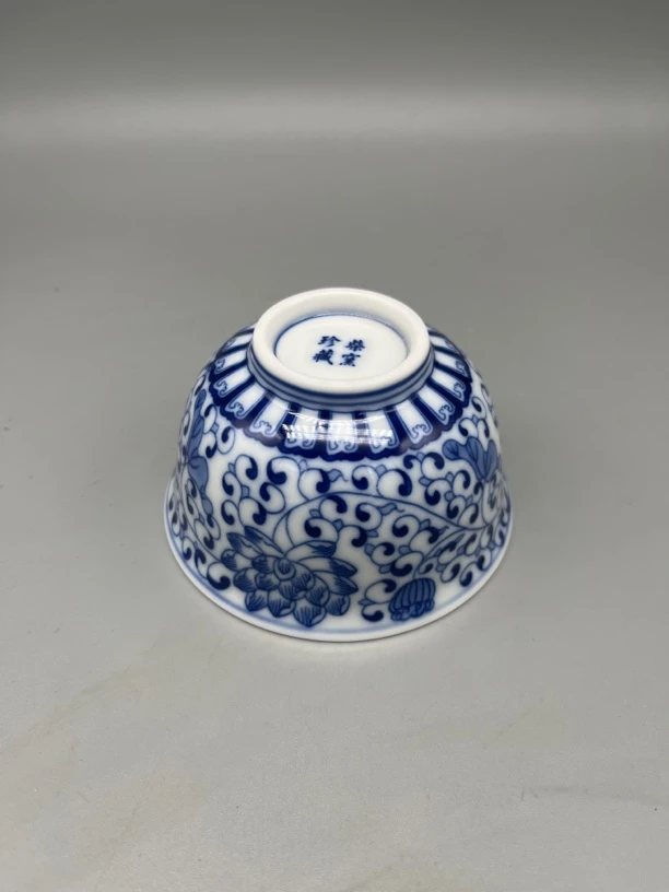 青花瓷主人杯单杯  功夫小茶杯 容量80左右