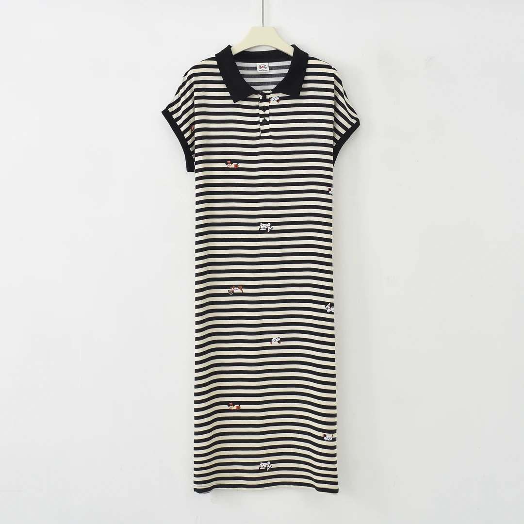 YS-[优雅气质]2025夏季新款显瘦棉绸舒适休闲连衣裙S08-1233