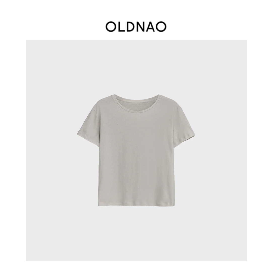 【OLDNAO】品牌订单线强捻海岛棉圆领短袖T恤-SD-676X