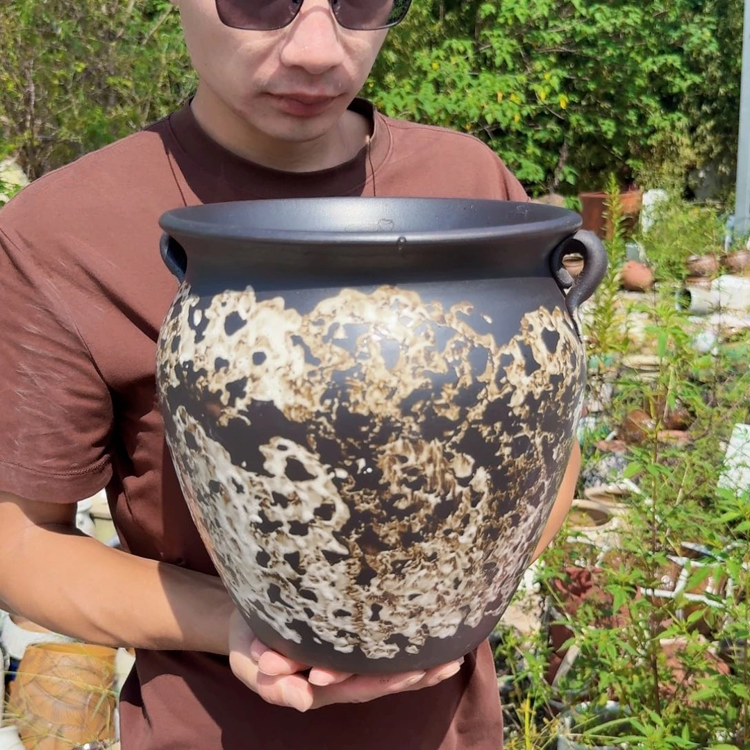 紫砂花盆口25高25（一个姹寂沈