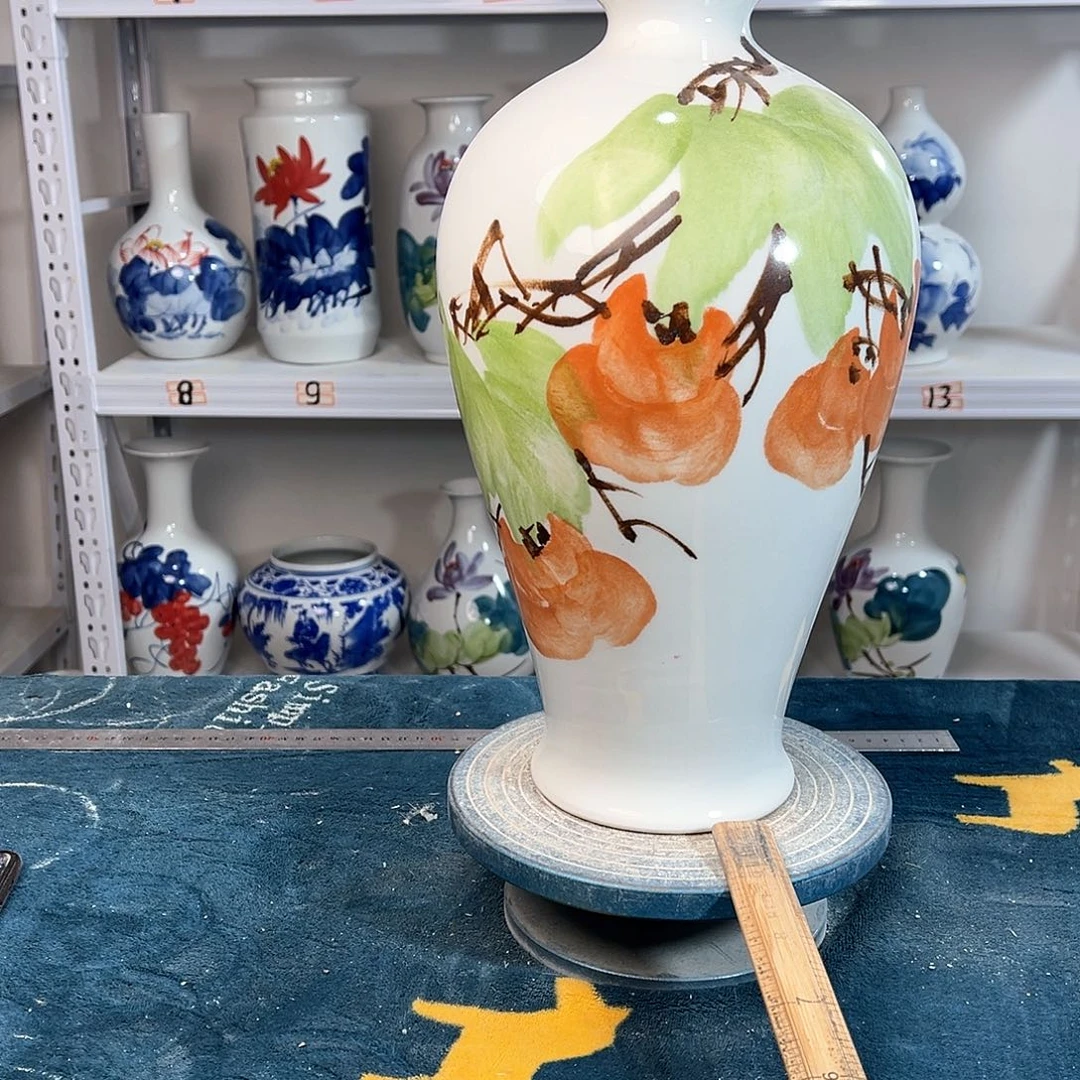 摆件景德镇陶瓷梅市