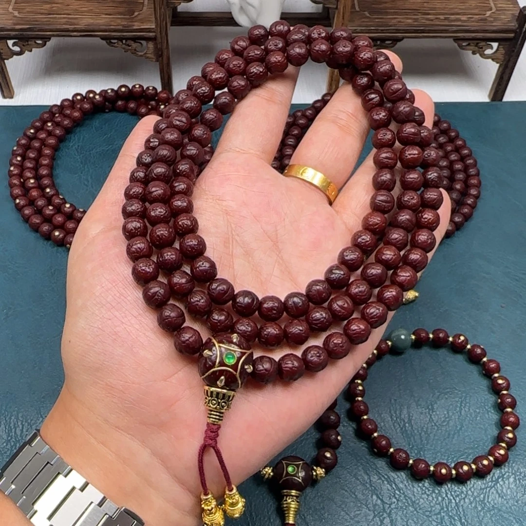 杨***胖凤眼菩提吊坠凤眼108脖挂8.5四星素串