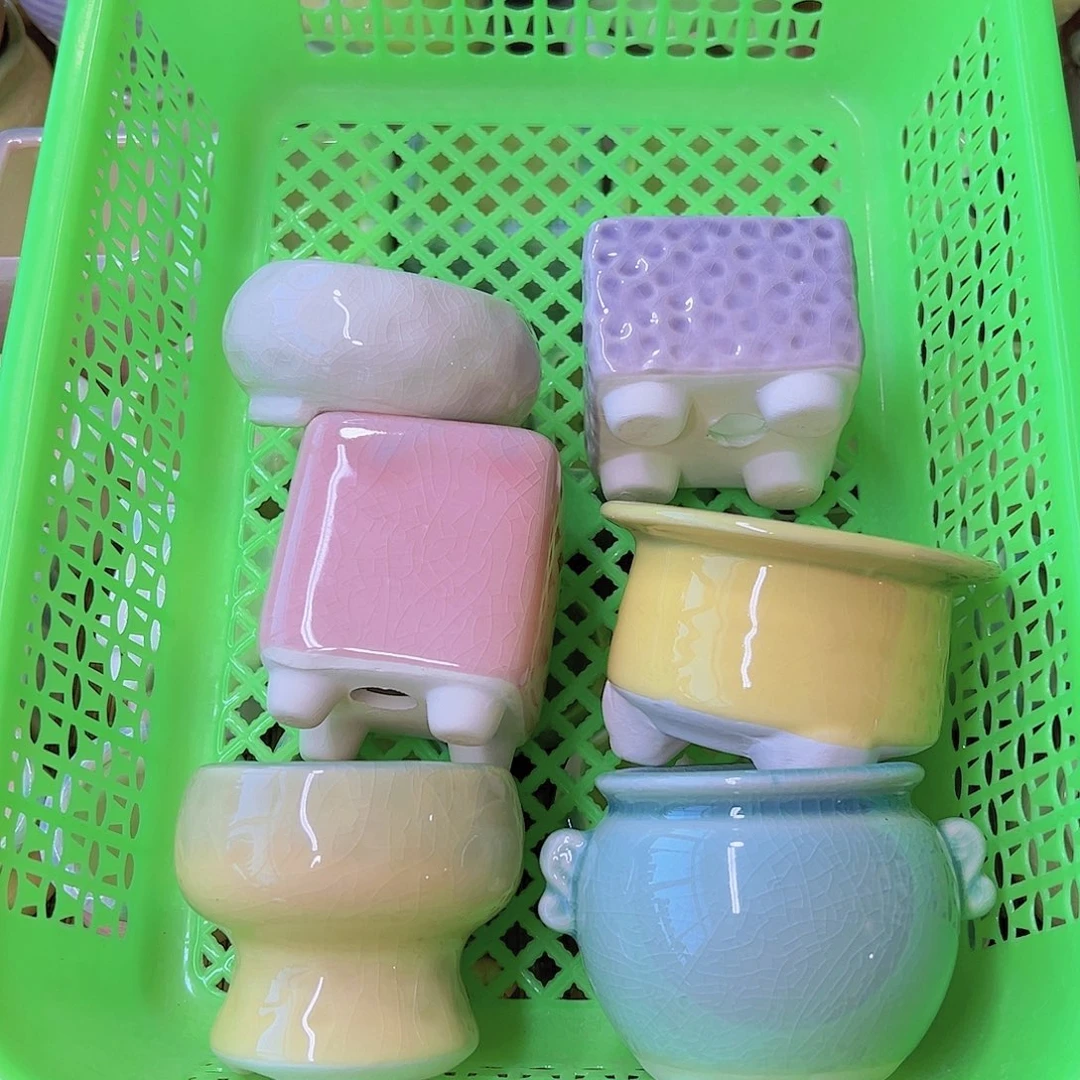 红陶陶瓷花盆满12包邮