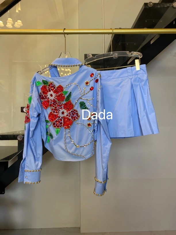 Dada设计款新款重工个性款休闲时尚百搭洋气套装