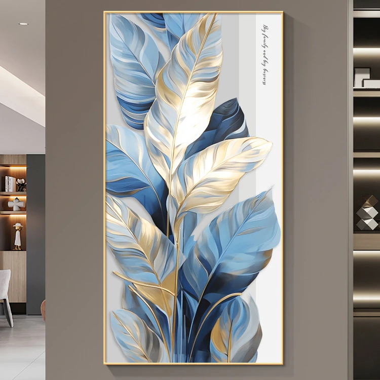家大业大入户玄关装饰画新款走廊过道现代简约高级感油画客厅挂画