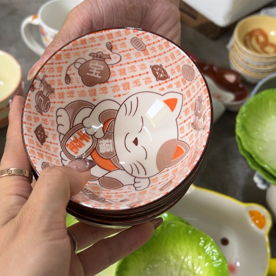 高温陶瓷釉下微瑕10个