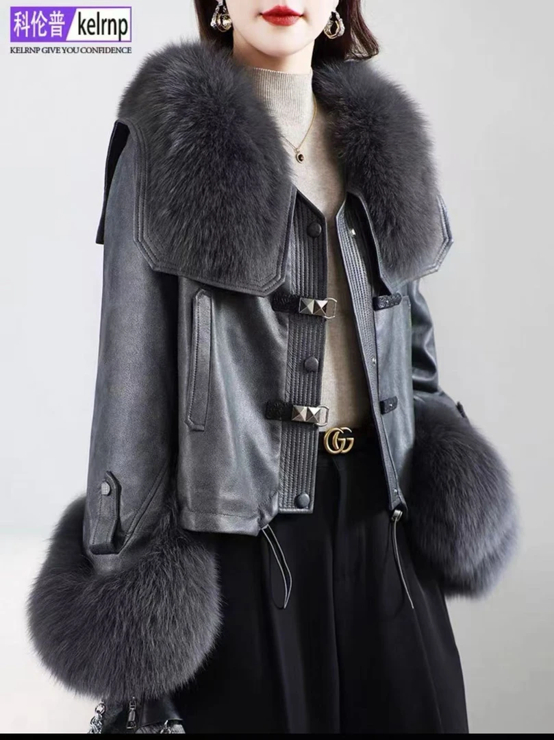 【WEIJIA.维嘉】时尚百搭气质轻奢秋冬短款皮草外套欲望都市