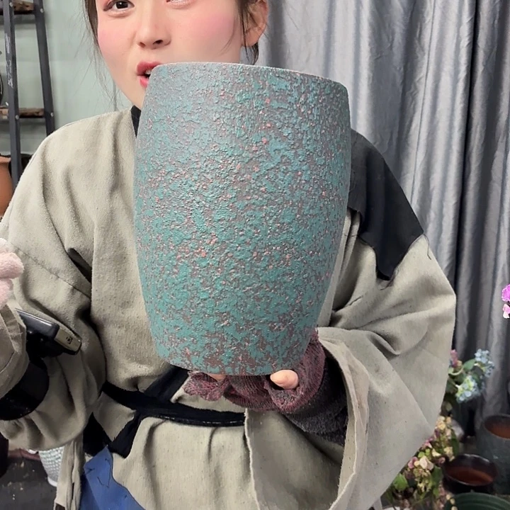16×24 -粗陶花盆有孔-买买买