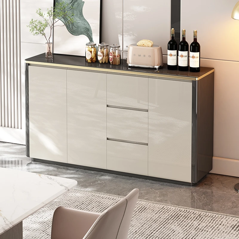 意式轻奢家用餐边柜大容量储物柜客厅餐厅厨房靠墙一体玄关收纳柜