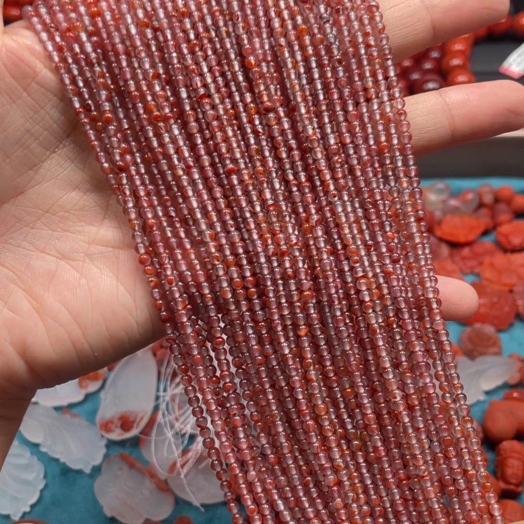 手链未镶嵌南红玛瑙冰飘小米珠2mm