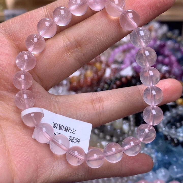 未镶嵌手串水晶8.2莫粉