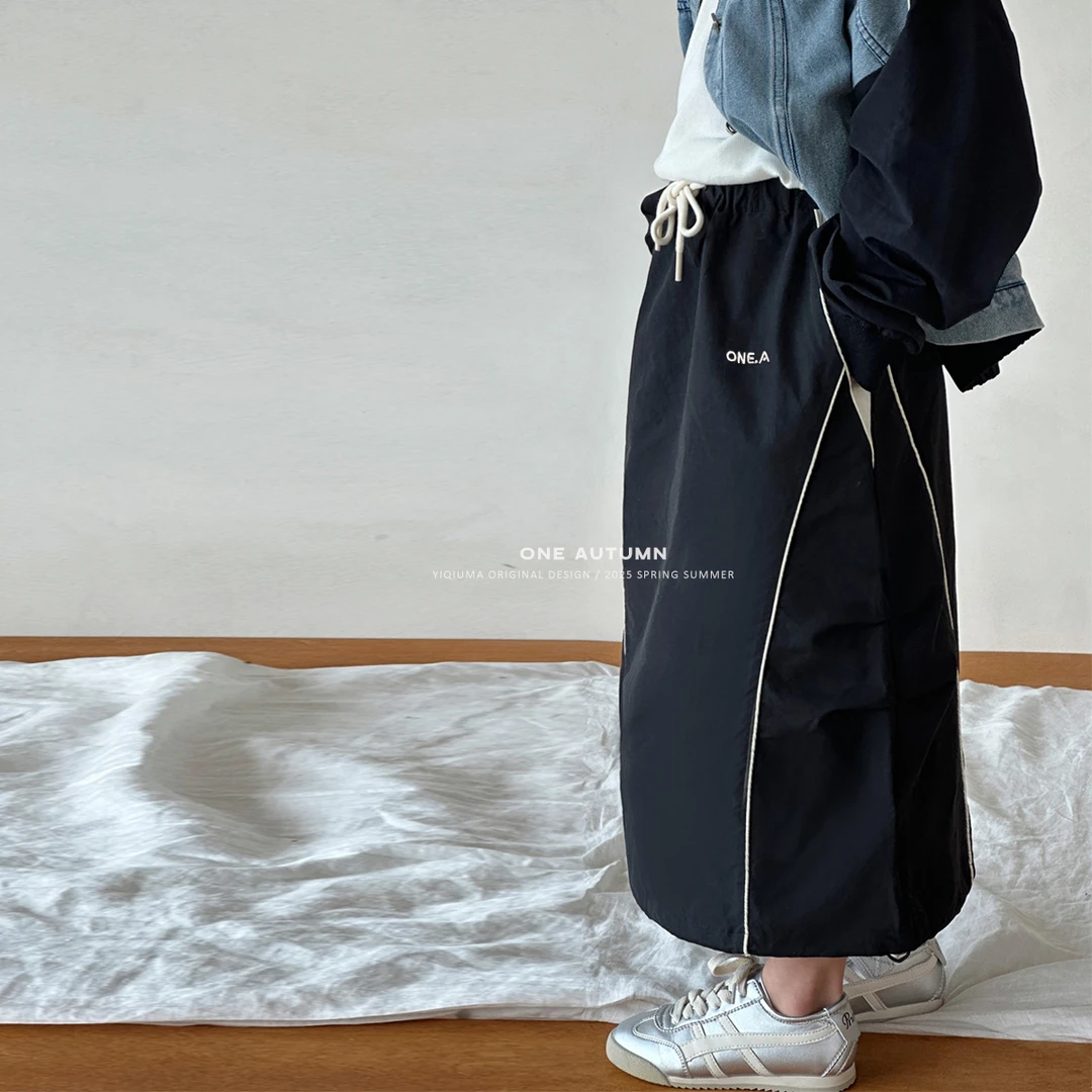 现货「壹秋.ONE AUTUMN」【神仙搭配】过膝工装半裙女童春【GC255】