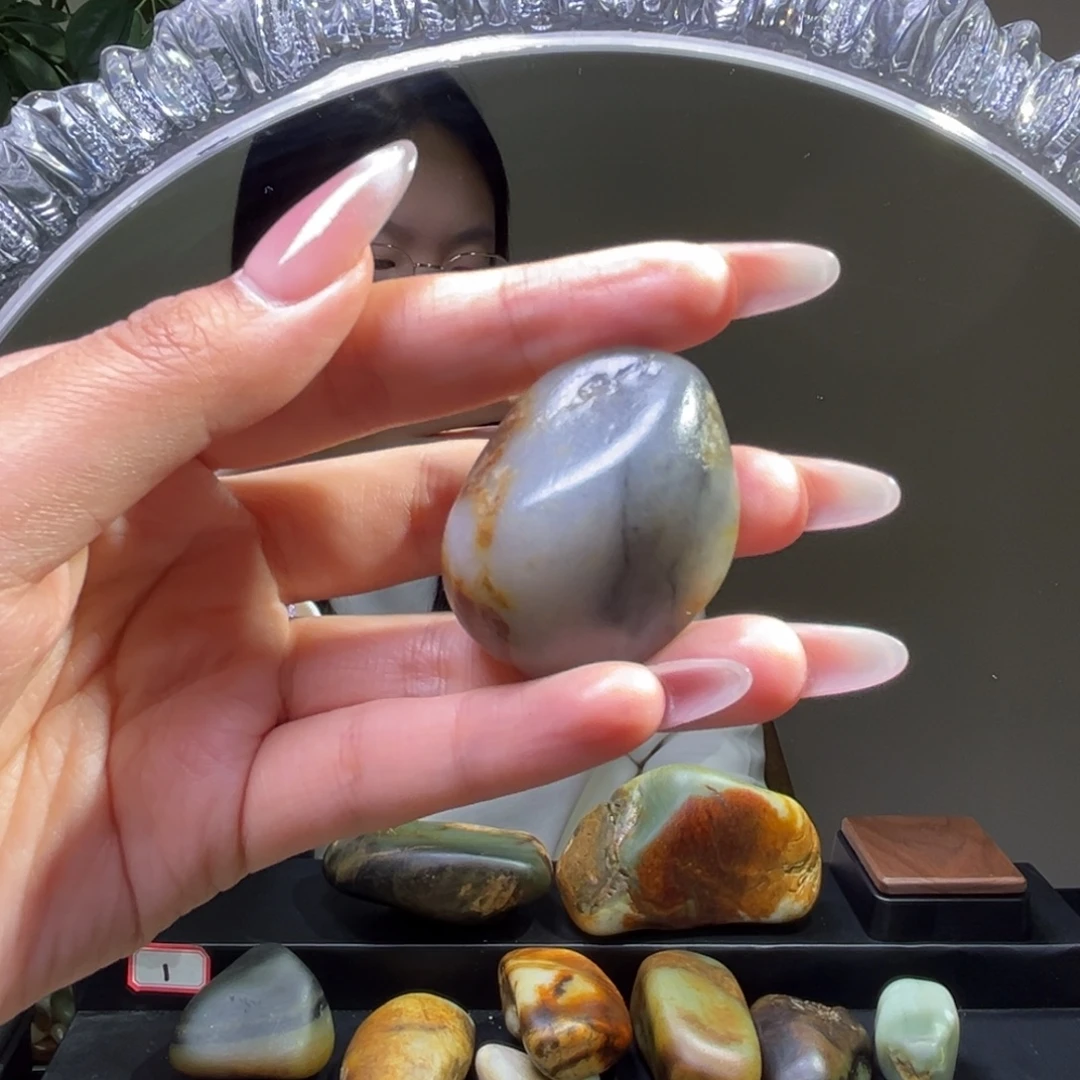 和田玉未镶嵌挂件50.8