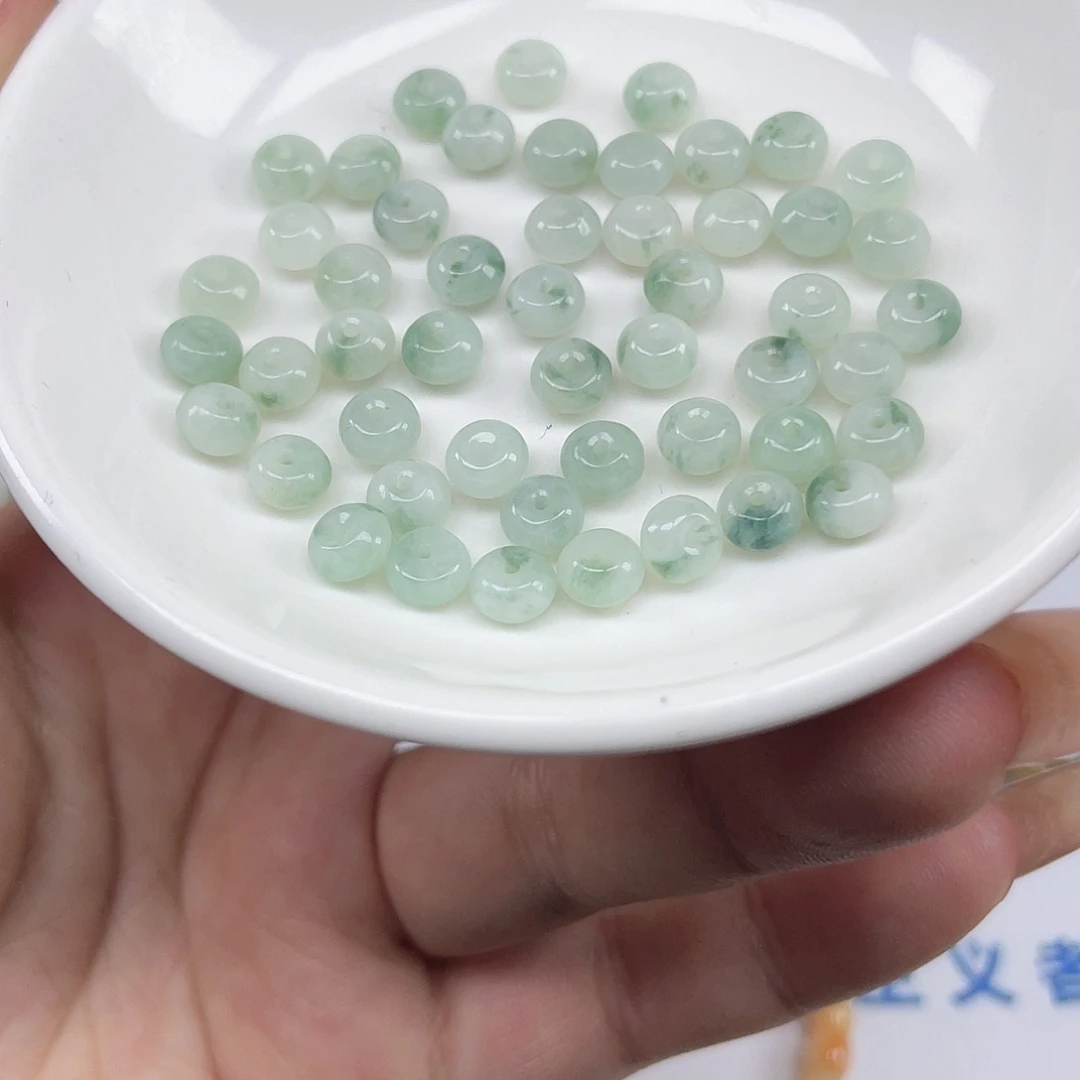 翡翠散珠卡6*4,50颗