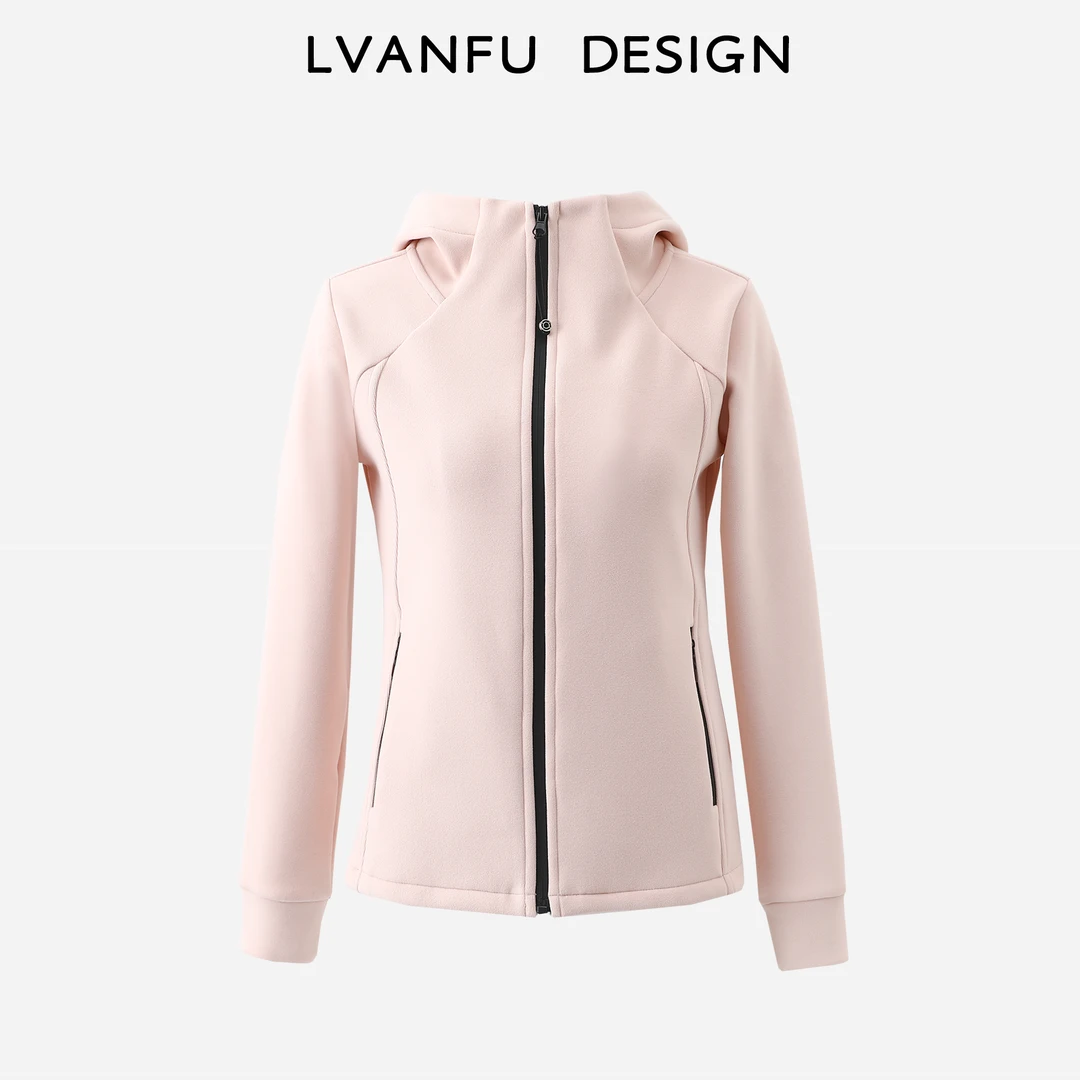 【樱落纤腰】茜茜高定立体剪裁 显瘦显腰身连帽春季外套JY608A