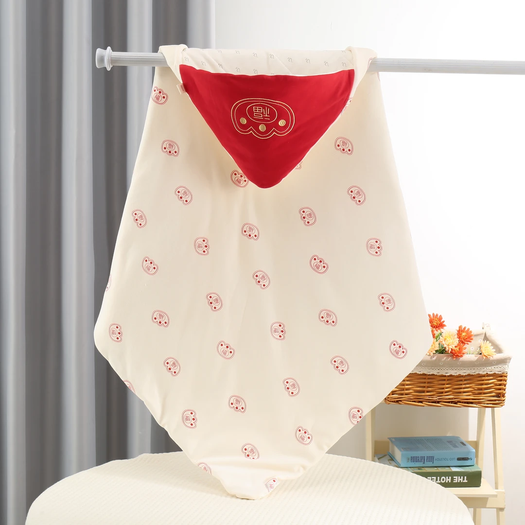 新生儿厚款包被春秋款里外纯棉柔软舒适透气薄棉宝宝襁褓婴儿裹被