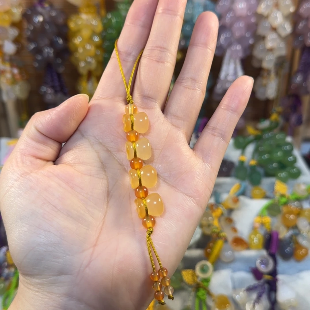 未镶嵌手机挂件玛瑙/玉髓