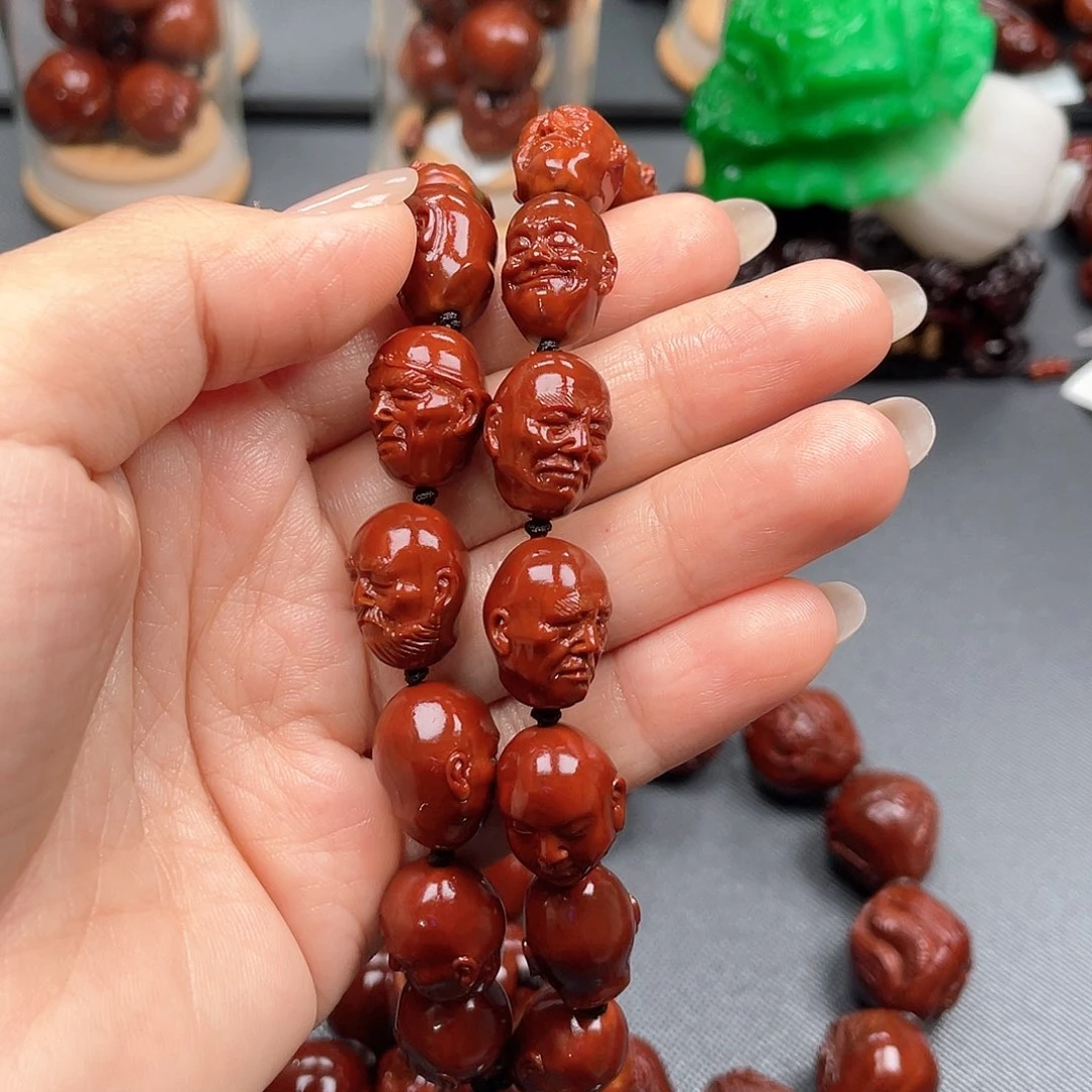 牧***栏手串橄榄核十八罗汉