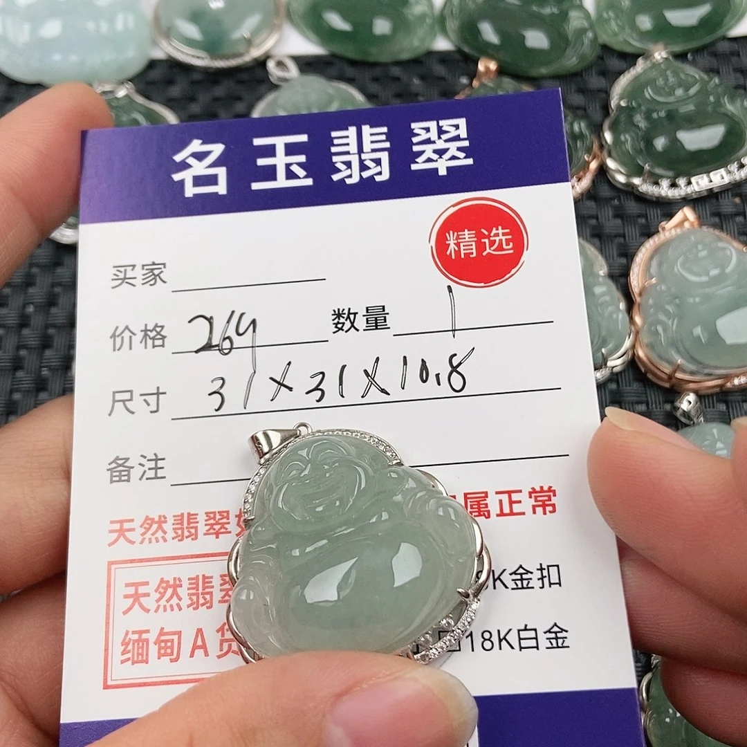 翡翠银S925镶嵌颈饰