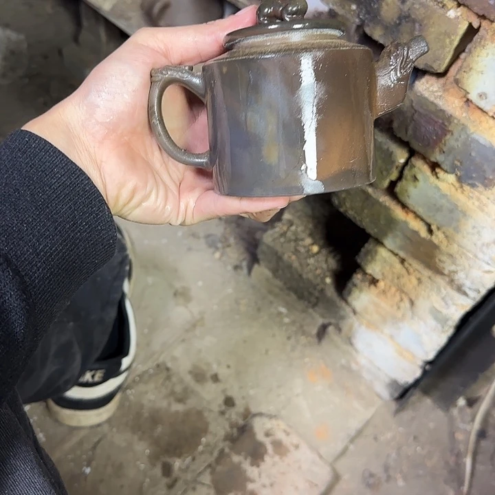 紫砂茶壶坭兴陶柴烧