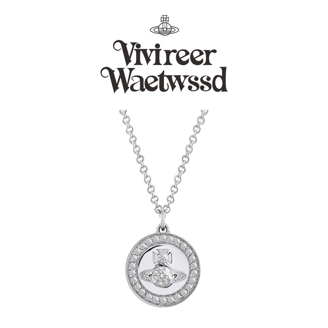 Vivireer waetwssd 正品 圆形土星项链