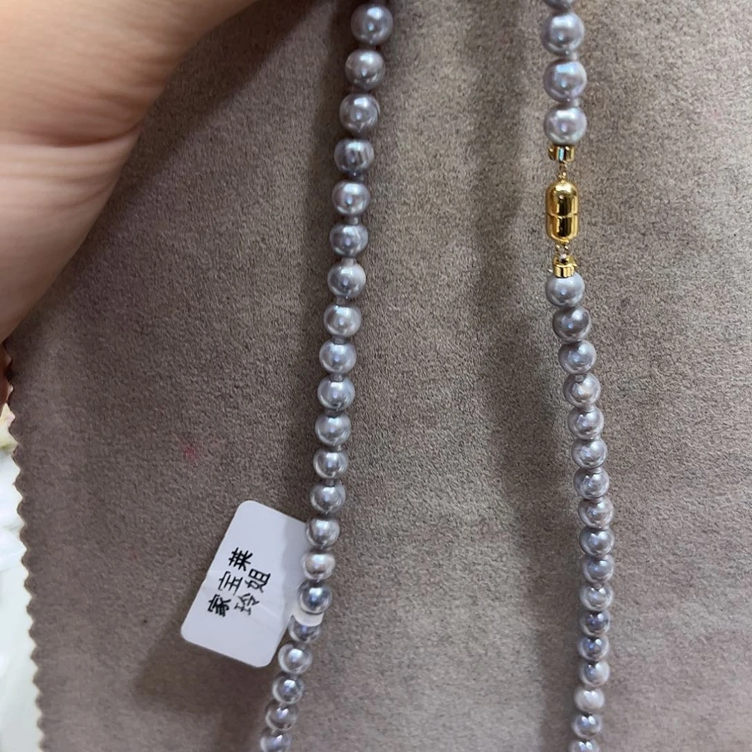 颈饰海水珍珠18K金镶嵌