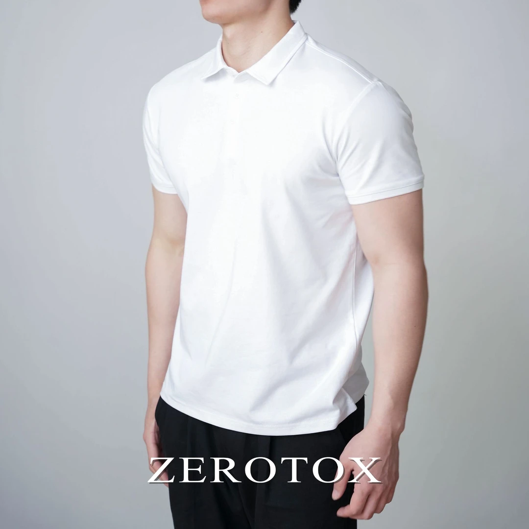 基础百搭型男 230G冰感棉索罗娜POLO衫抗皱休闲翻领简约透气美式